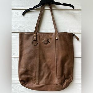 Myra bag lot leather zippered tote bag